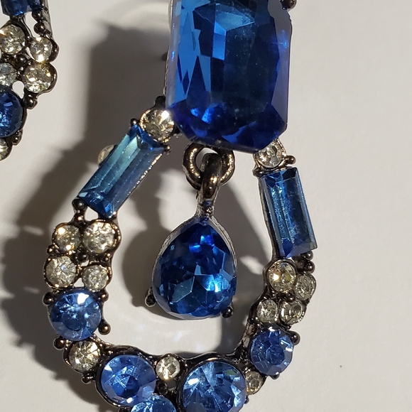 Blue Drop Earrings - Picture 8 of 8